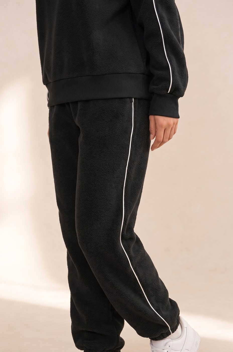 Piped Tracksuit — Black, view 6